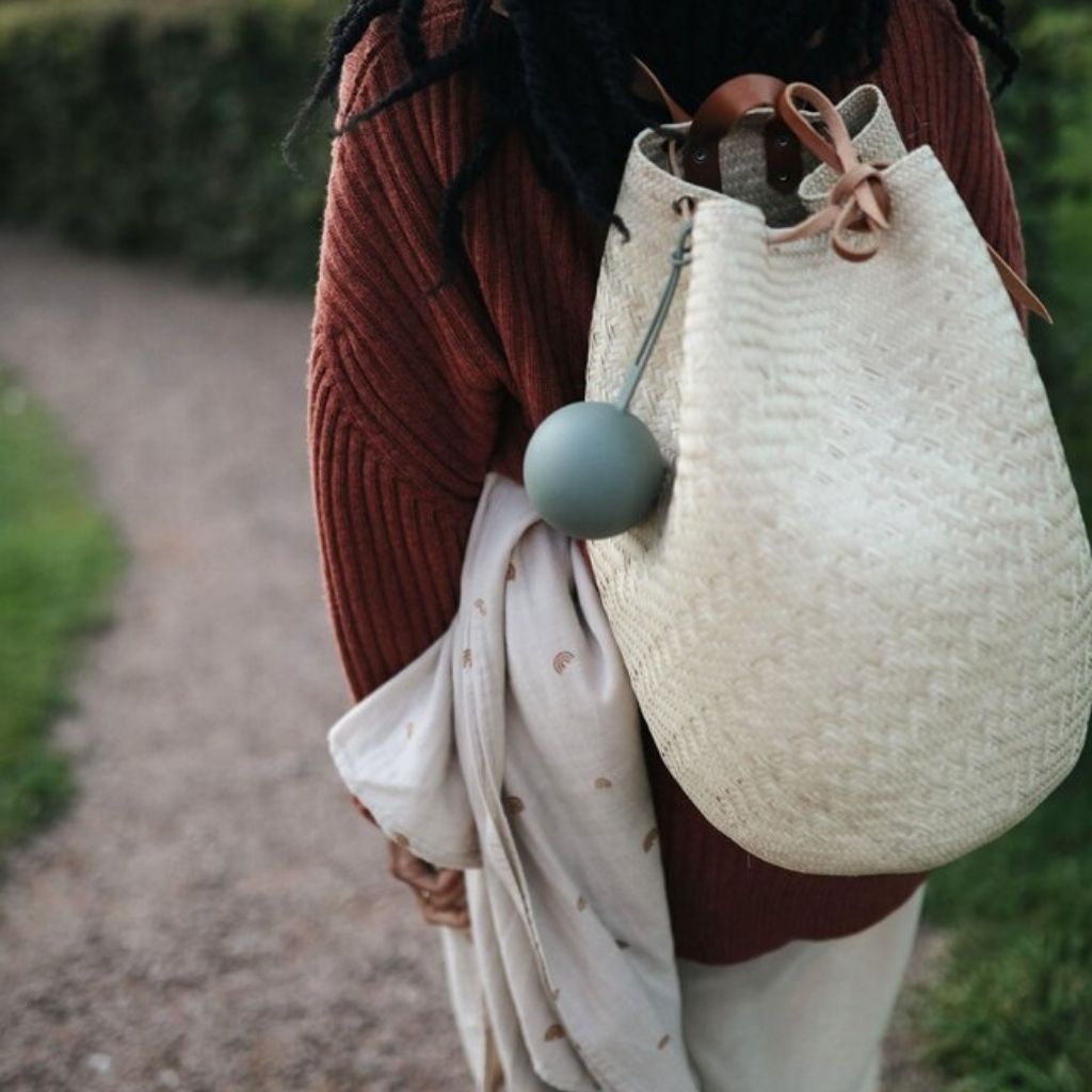 Mushie Étui pour sucette Cambridge Blue