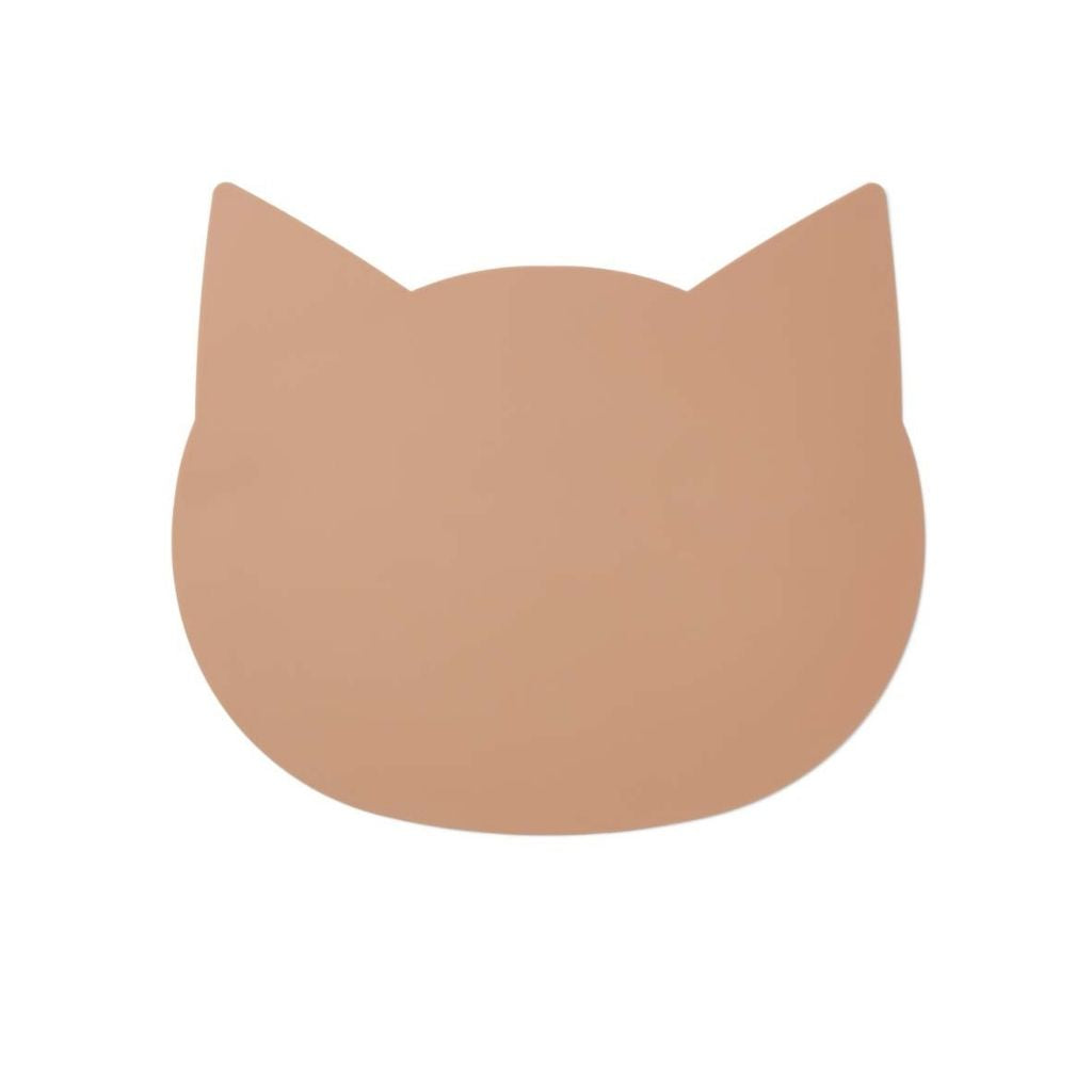 Liewood Placemat Aura Cat Dark Rose