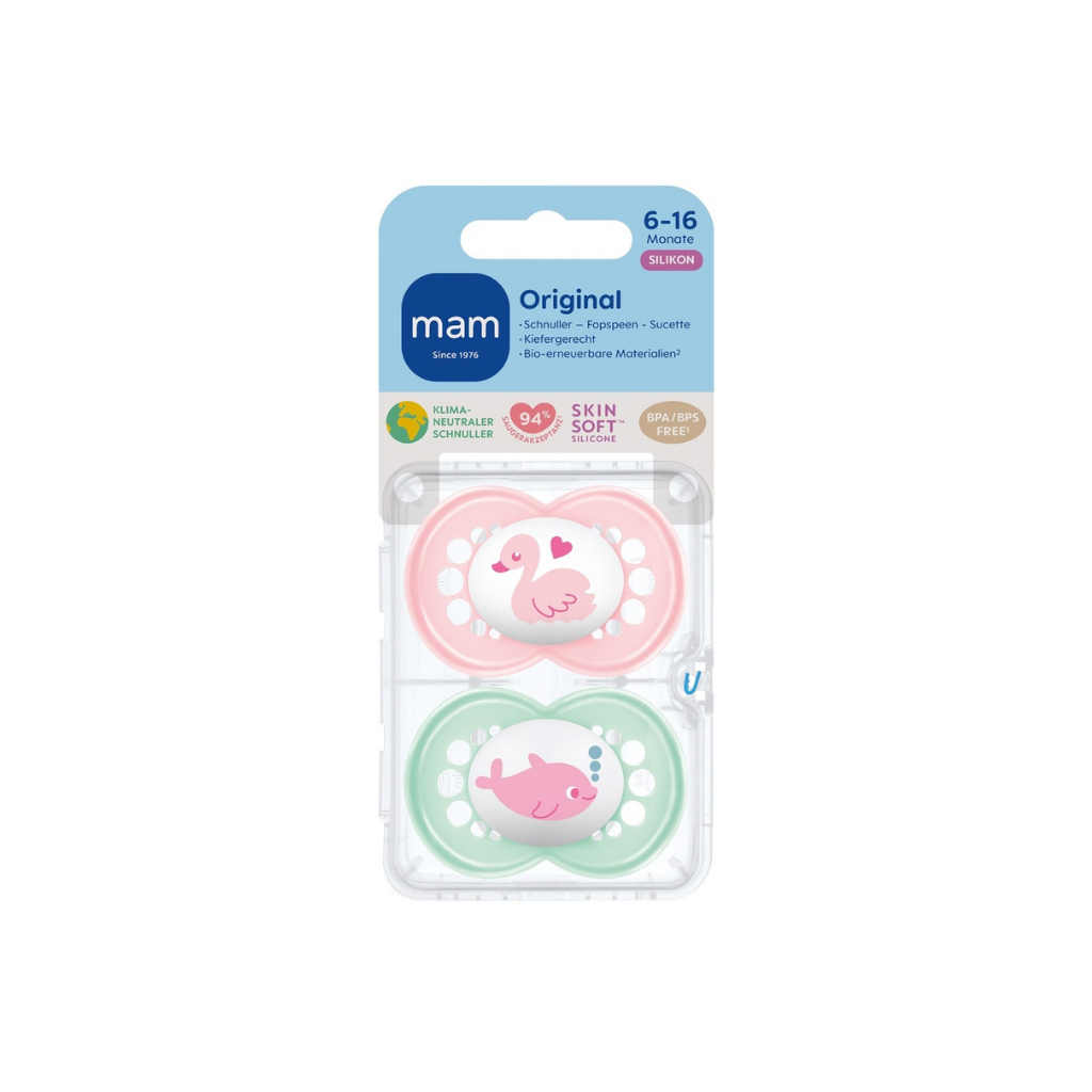 MAM Fopspeen + 6 maanden Original Sealife roze - 2 stuks