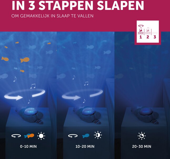 Zazu Projector Otto  beige/blauw