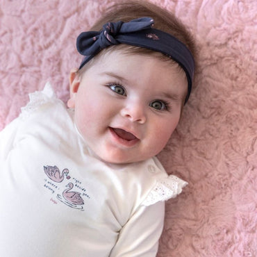 Feetje Haarband AOP Swanlake Navy