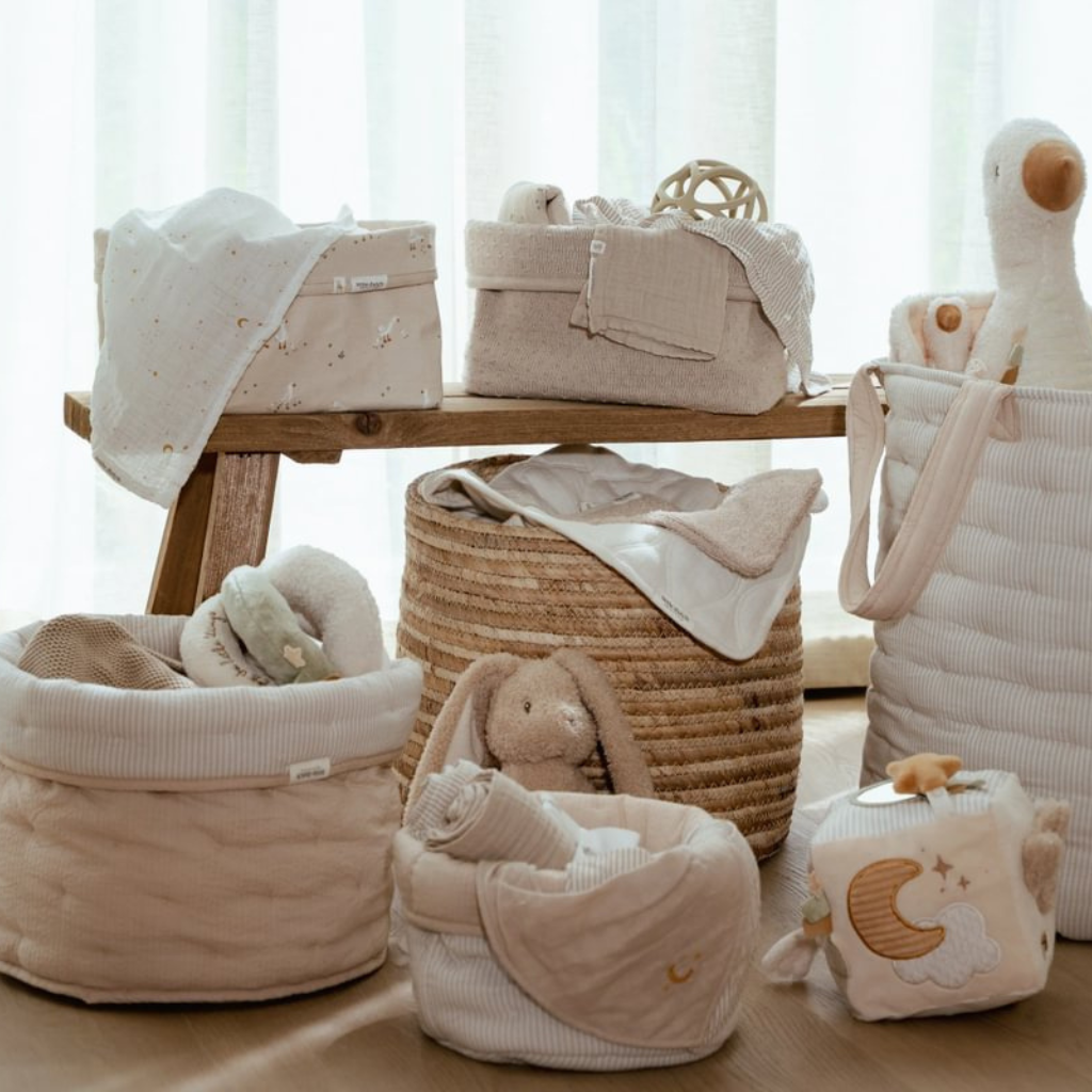 Little Dutch Panier de rangement grand Pure Soft beige