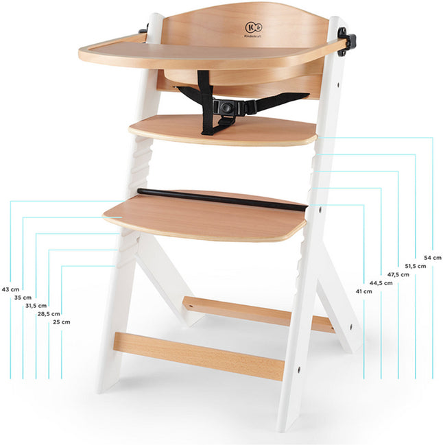 Kinderkraft Chaise haute Enock Black