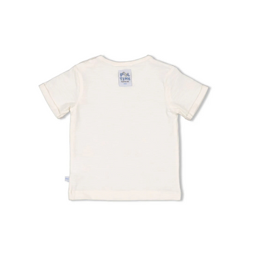 Feetje T-shirt Pool Time m 80 Offwhite Jongens