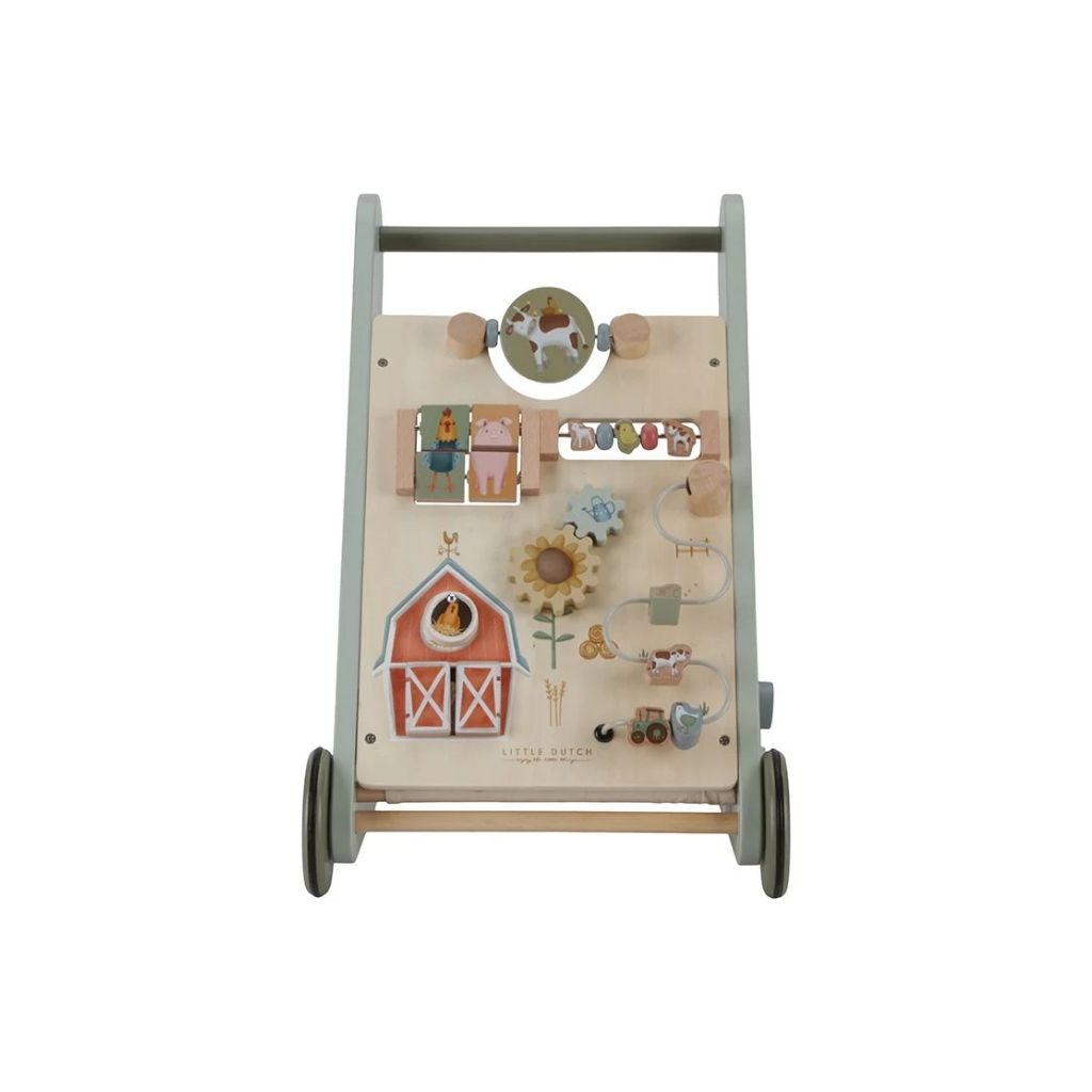 Little Dutch Pousseur en bois Little Farm vert