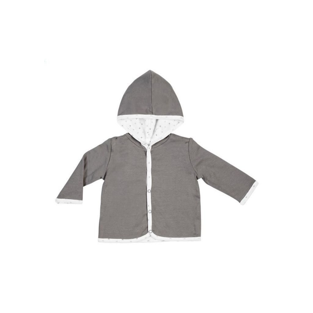 Dreambee Cardigan Essentials avec capuchon croix gris