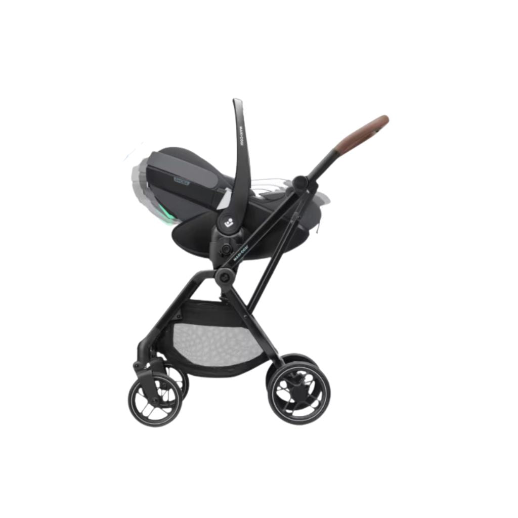 Maxi-Cosi Kinderwagen 4-in-1 Fame Twillic Graphite + draagmand + Autostoel Pebble 360 pro 2 + basis Familyfix 360 Pro