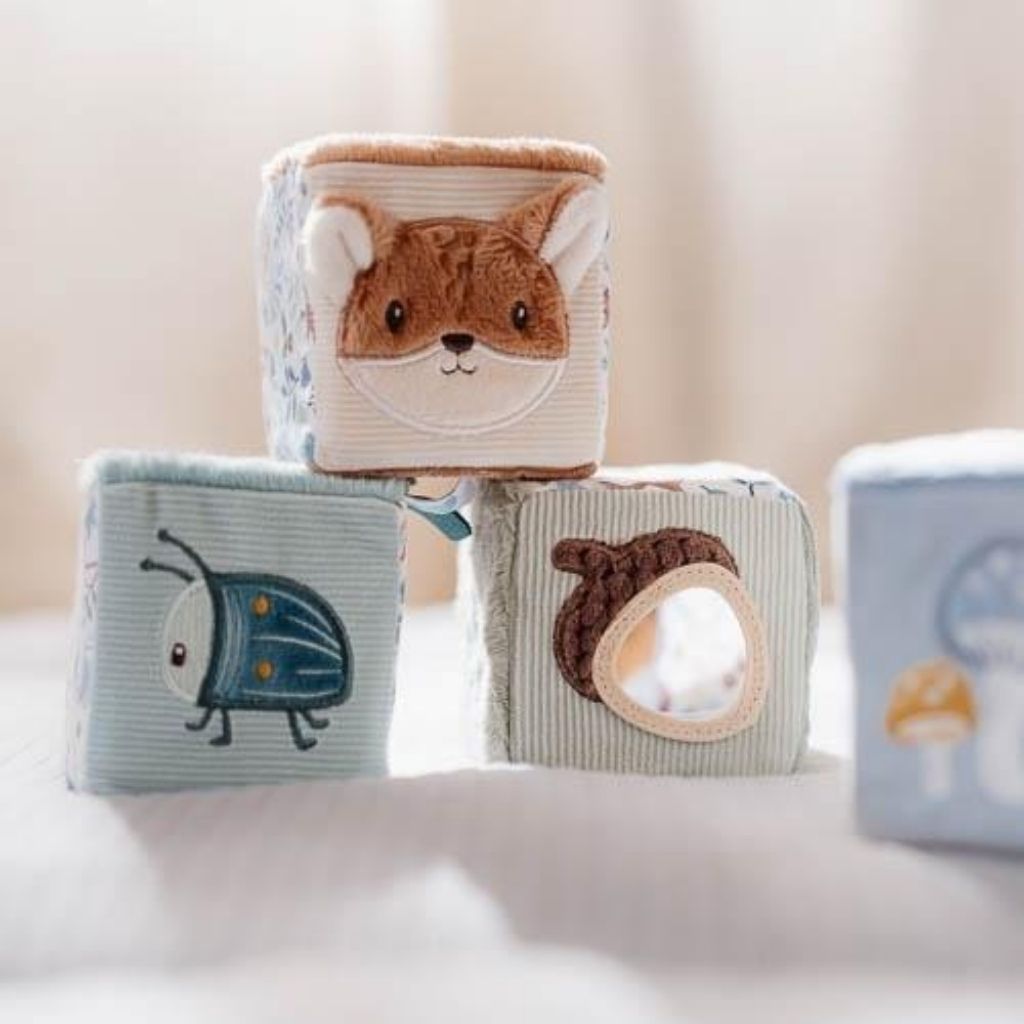 Little Dutch Blocs en tissu Forest Friends - 4 pièces