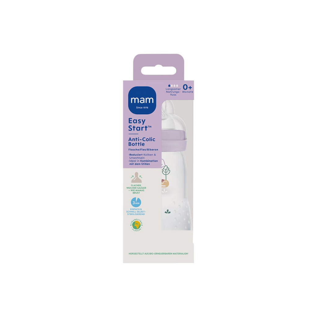 MAM Biberon anticolique Easy Start Anti-Colic Lilac 260 ml