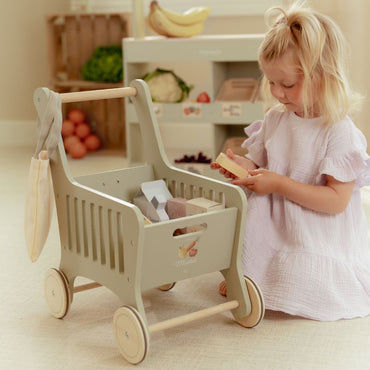 Little Dutch Houten winkelwagen