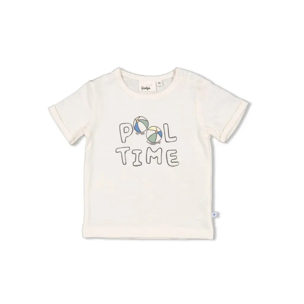 Feetje T-shirt Pool Time m 62 Offwhite Jongens