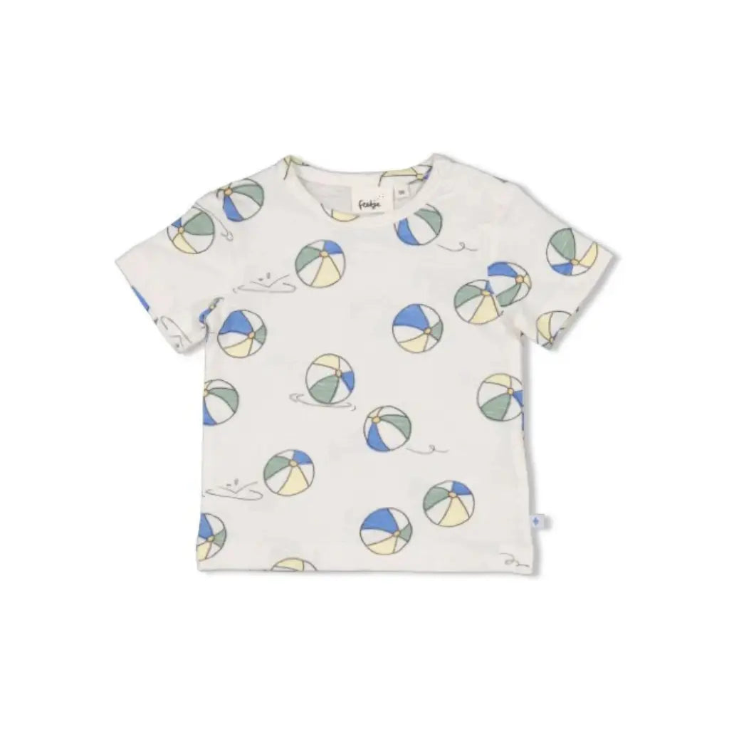 Feetje T-shirt AOP Pool Time m 62 Offwhite Jongens