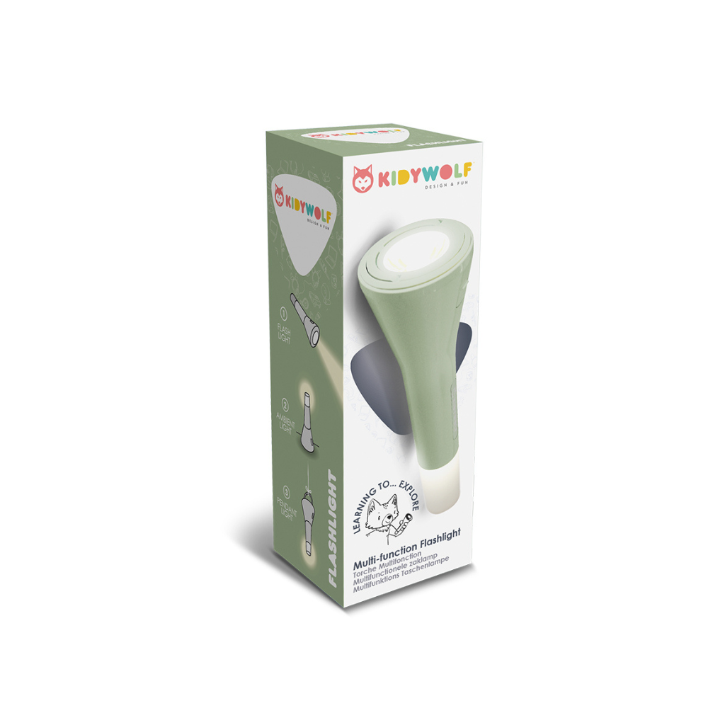 Kidywolf Lampe de poche Kidyflashlight multifonction Vert