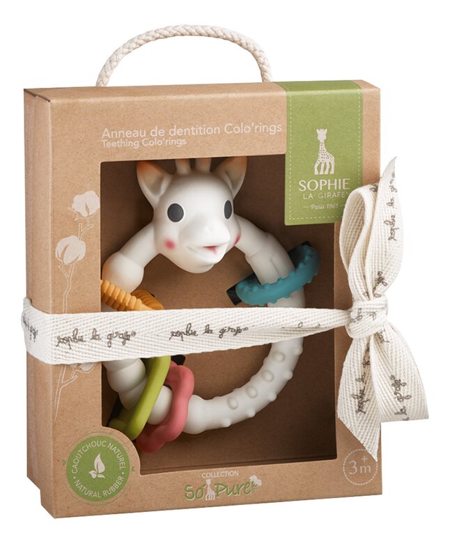 Sophie la girafe Anneau de dentition Colo'rings So'Pure