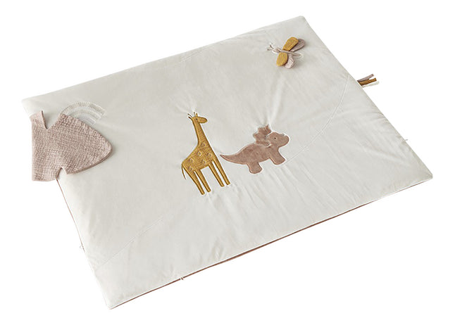 Noukie's Tapis de jeu Popsie, Gigi & Louli écru/rose poudré