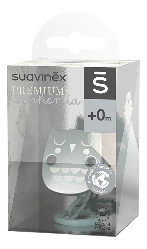 Suavinex Bonhomia Attache-sucette Owl Green