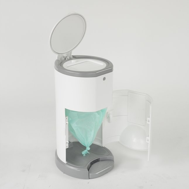 Korbell Poubelle à langes blanc