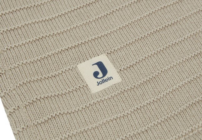 Jollein Couverture pour lit Pure Knit Velvet Nougat
