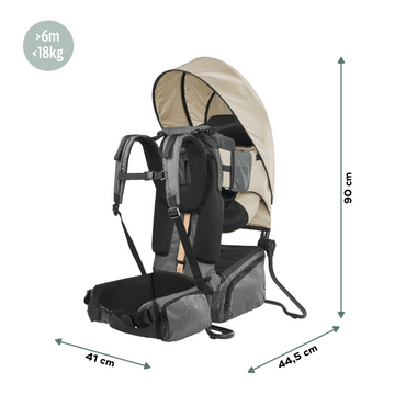 Babymoov Porte-bébé dorsal Moov & Hike Dune + housse de pluie