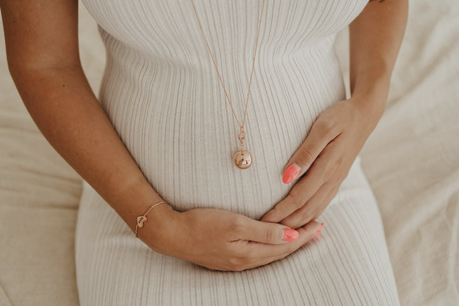 Bola Set grelot de grossesse et bracelet Rose/Gold