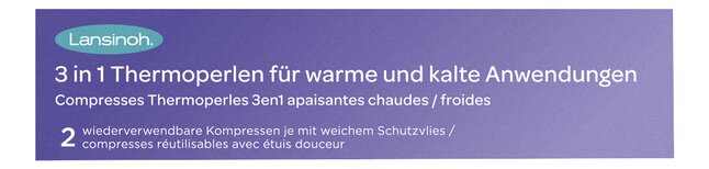 Lansinoh Compresses apaisantes 3 en 1 Thermoperles - 2 pièces