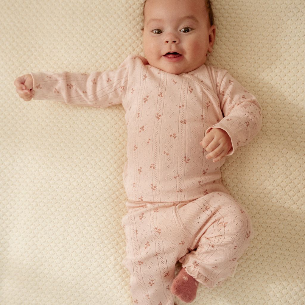 Little Dutch T-shirt met lange mouwen overslag Fairy Garden roze