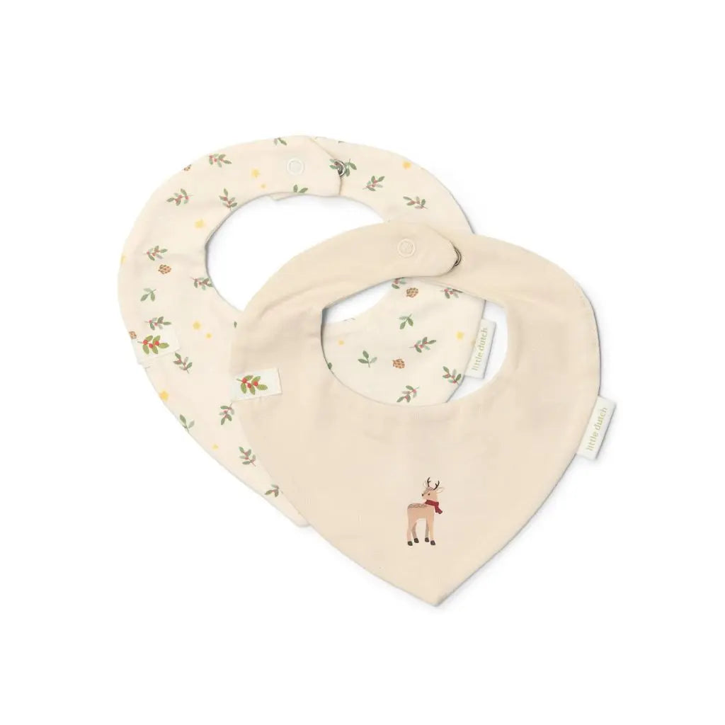 Little Dutch Bavoir bandana Little Christmas - 2 pièces