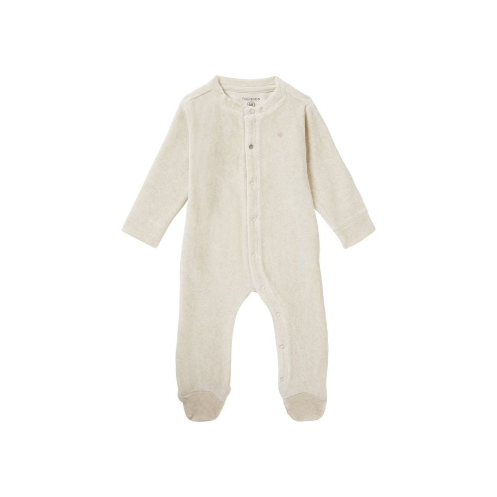 Noppies Baby Pyjama velours Tombstone, m86, Oatmeal/beige, Unisex