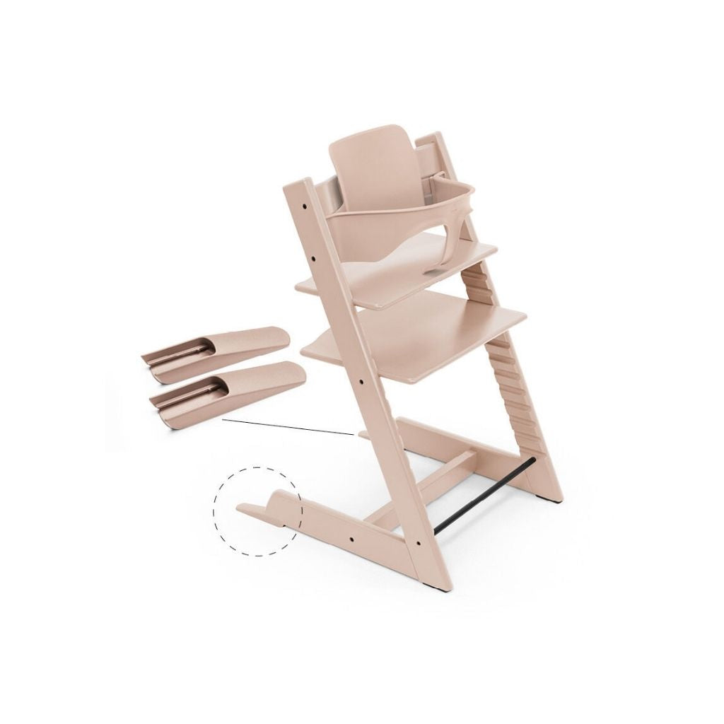 Stokke® Eetstoel Tripp Trapp® + beugel Baby Set² Serene Pink