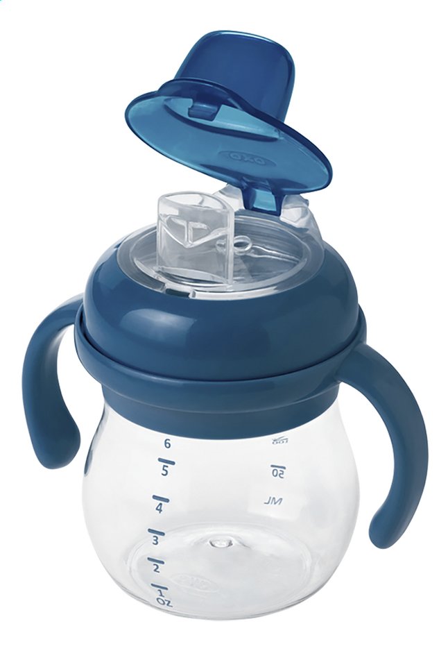 OXO Tot Gobelet d'apprentissage à bec souple 150 ml bleu marine