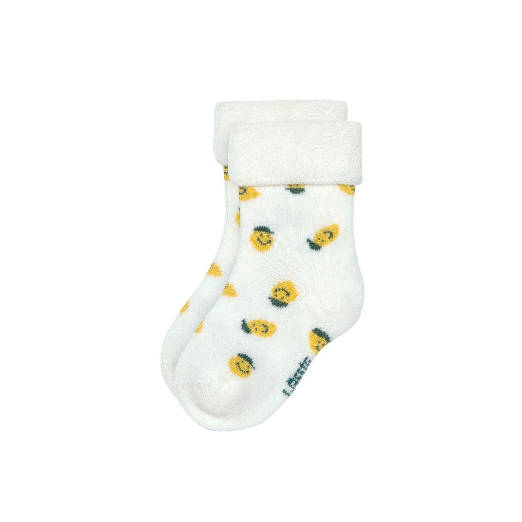 Lässig Paire de chaussettes Newborn Lemon bleu clair - 3 pièces