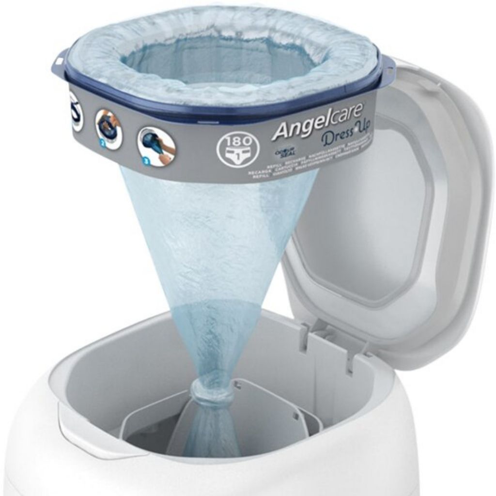 Angelcare Poubelle à langes Dress up + 3 recharges