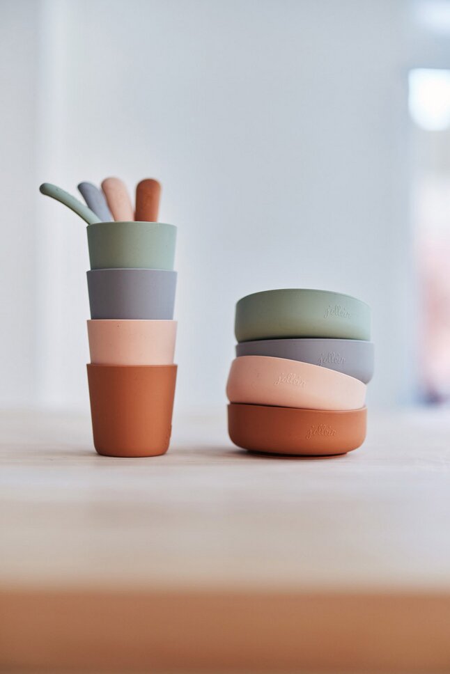 Jollein 4-delige eetset Pale Pink