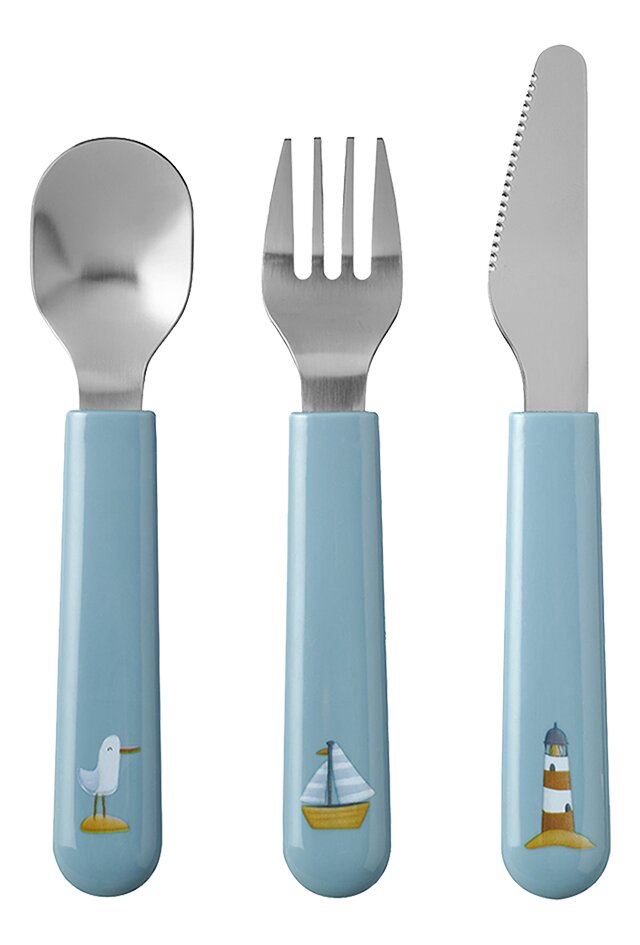 Little Dutch Fourchette, cuillère et couteau Mepal Mio Sailors Bay