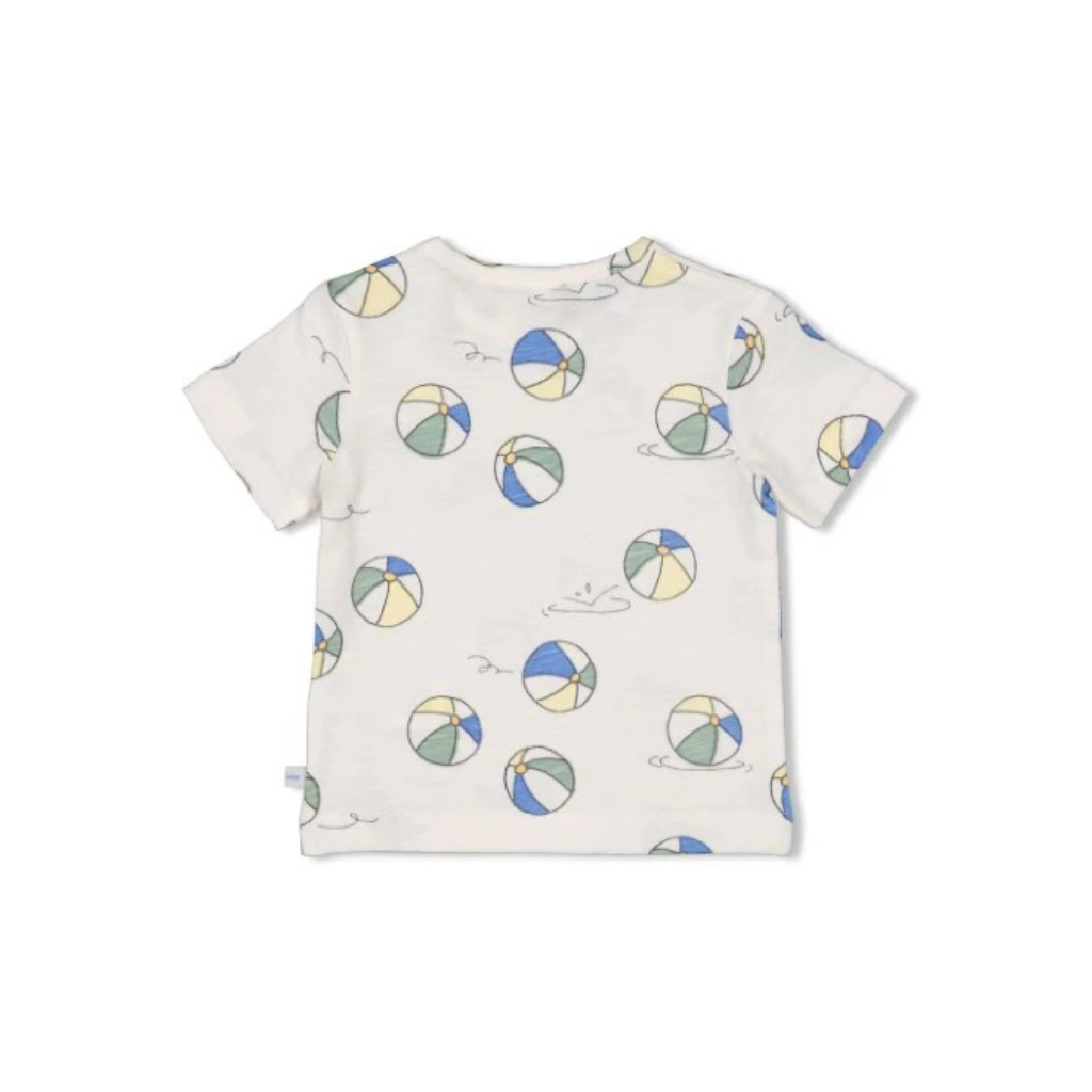 Feetje T-shirt AOP Pool Time m 62 Offwhite Jongens