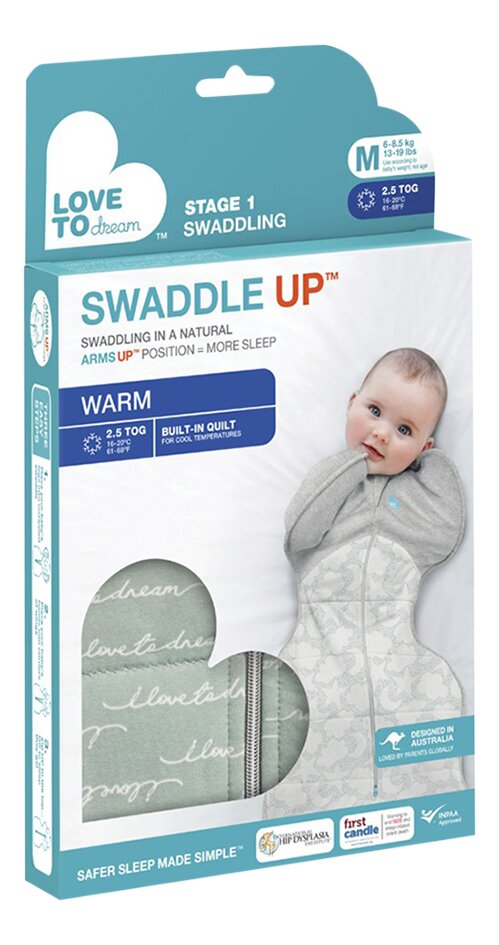Love to Dream Inbakerzak Swaddle Up Winter 3-6 maanden Olive