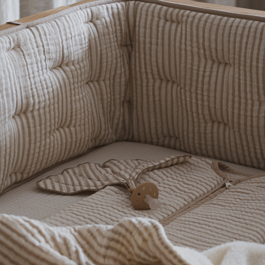 bed/park omtrek musin 172x26cm NATURAL STRIPES