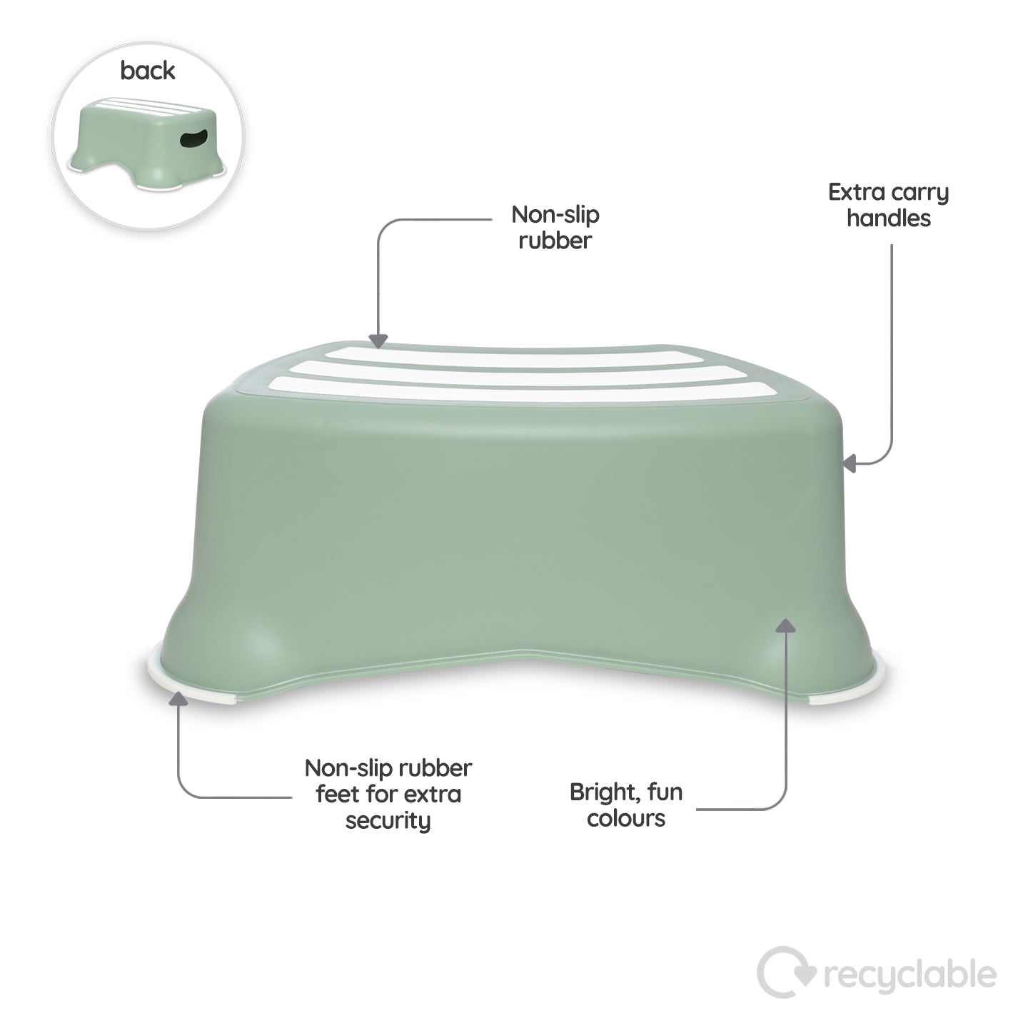 My Carry Potty Marchepied My Little Step Stool vert pastel