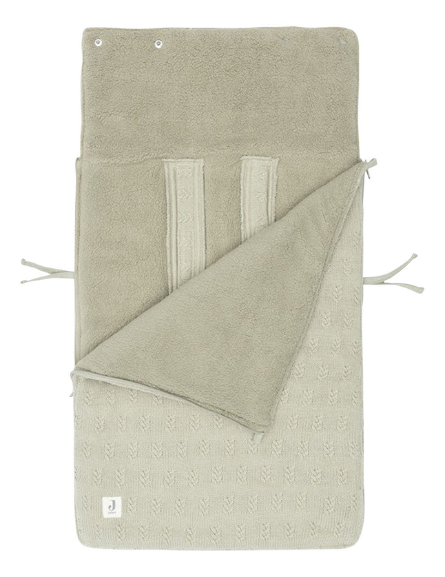 Jollein Chancelière pour siège-auto portable Grain Knit Olive Green