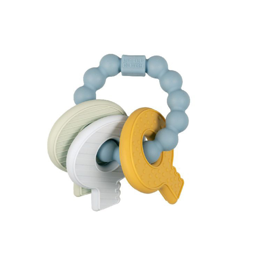Little Dutch Jouet de dentition Porte-cles bleu