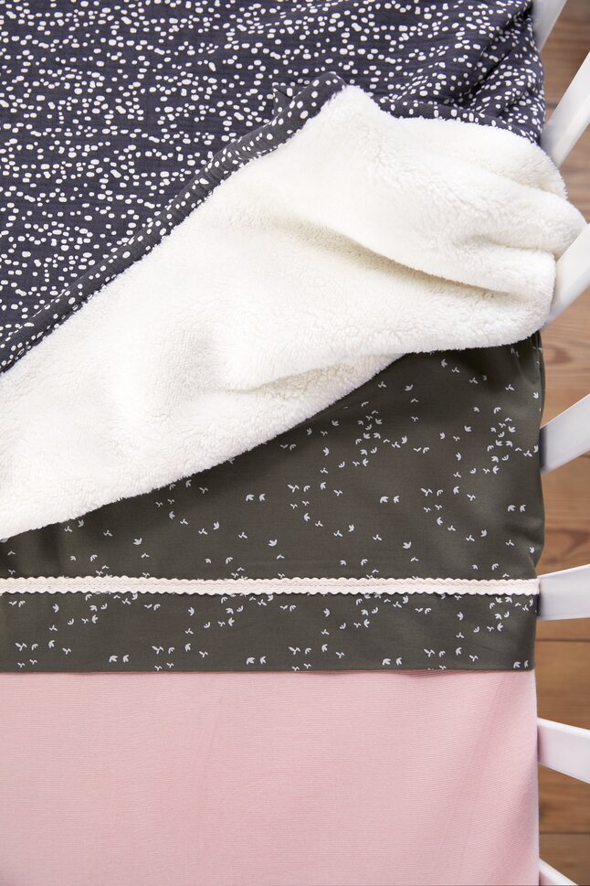 Quax Chambre de bébé 3 pièces (lit + commode + armoire 2 portes) Loft White