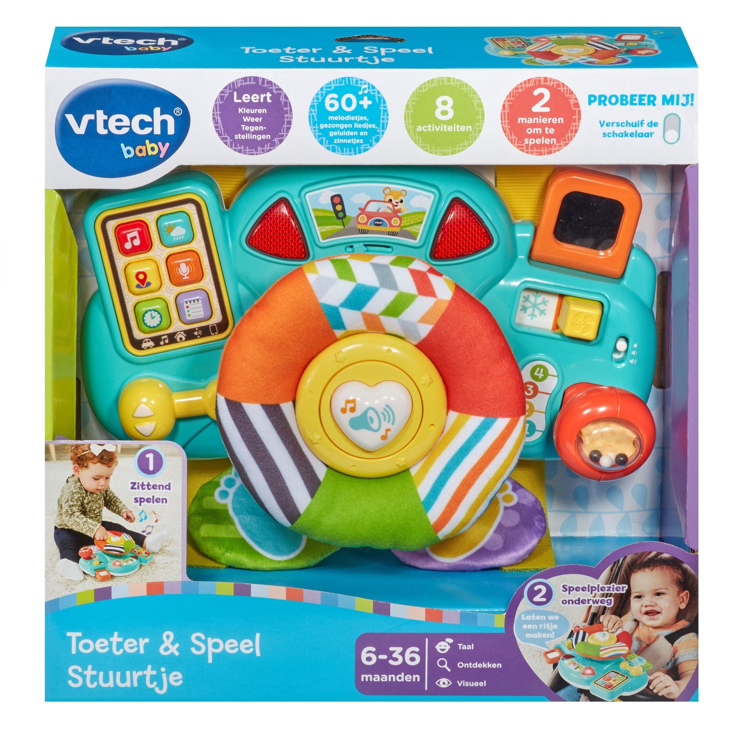 VTech Activiteitenspeeltje Toeter & Speel Stuurtje NL