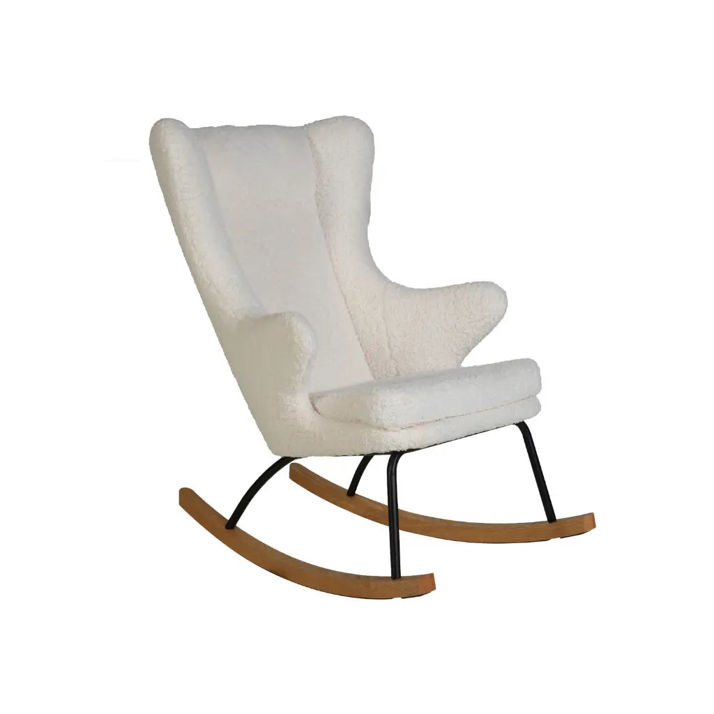 Quax Fauteuil à bascule Rocking Chair De Luxe Adult Teddy Limited Edition