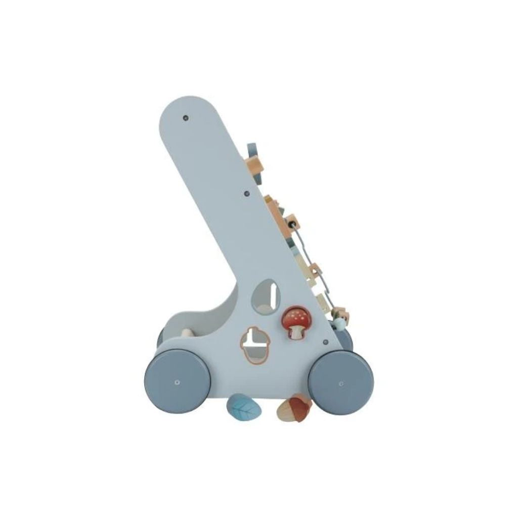 Little Dutch Porteur-pousseur en bois Forest Friends bleu