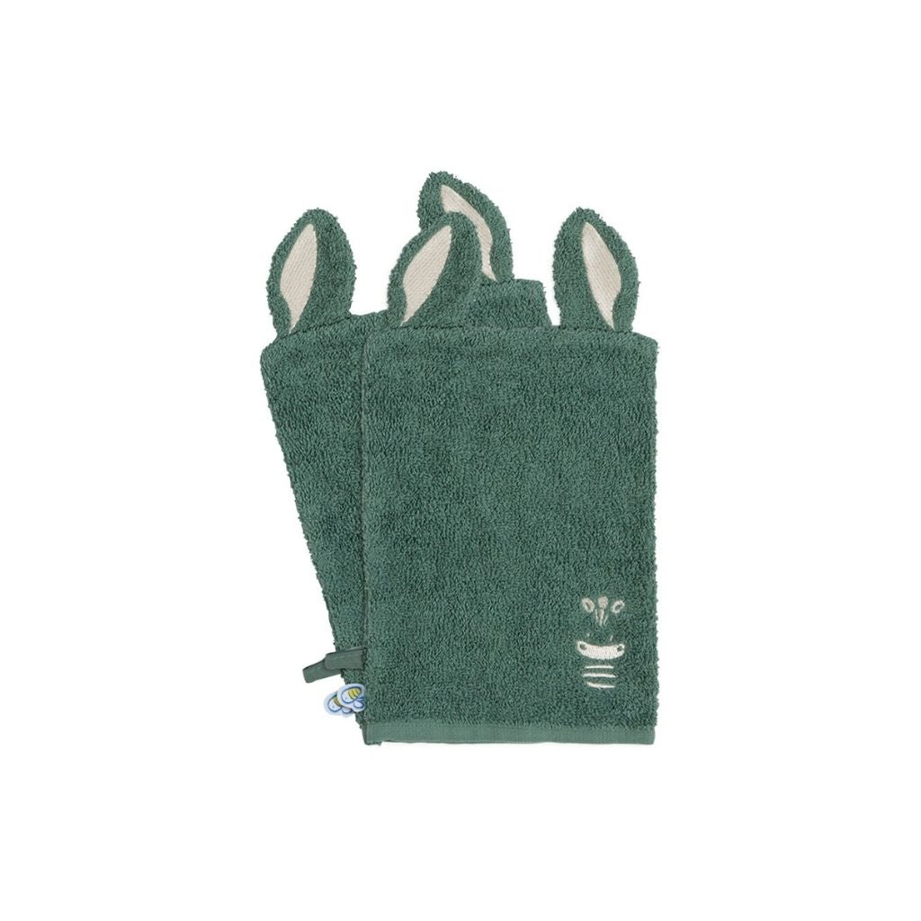 Dreambee Washandje Flo groen - 2 stuks