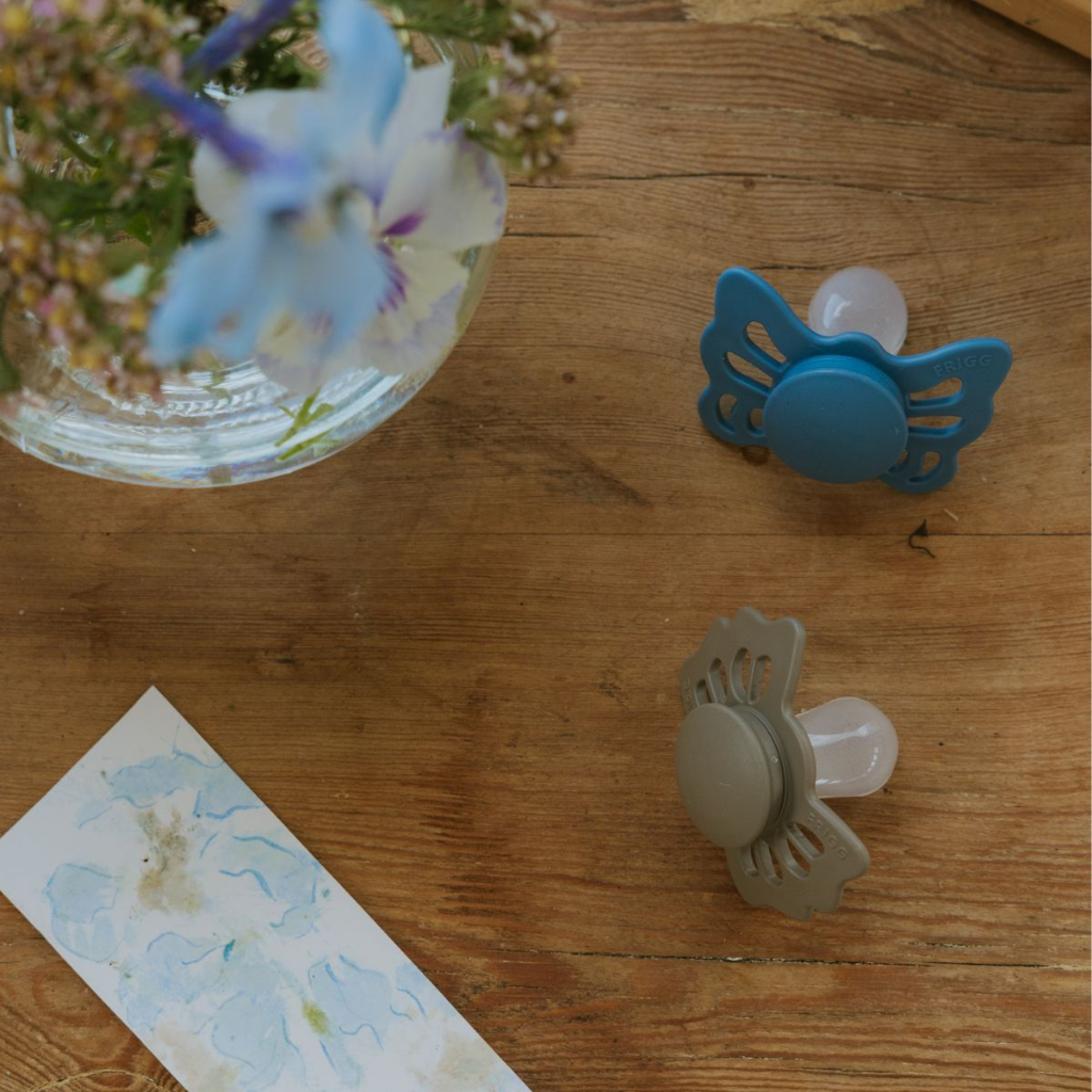 FRIGG Fopspeen + 0 maanden Lucky silicone Portobello/Cream - 2 stuks