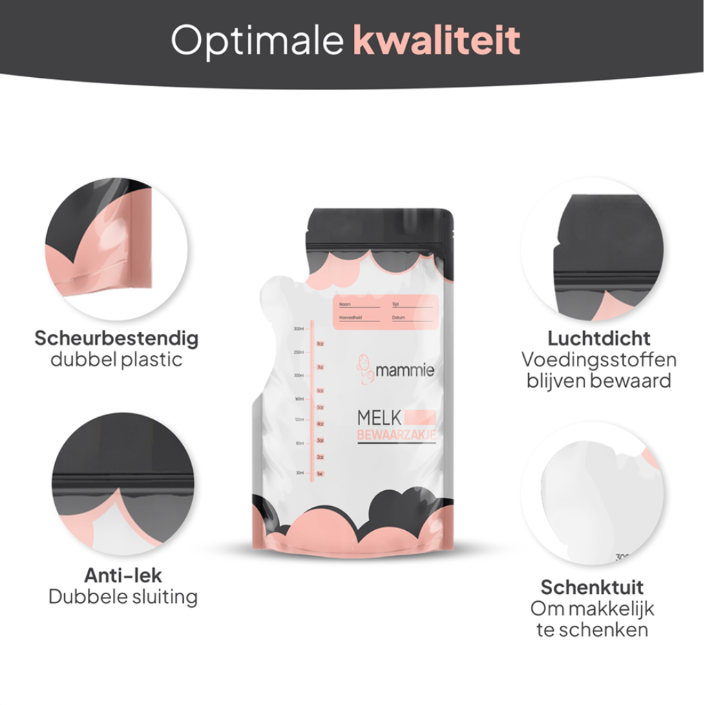 Mammie Bewaarzakjes voor moedermelk - 25 stuks