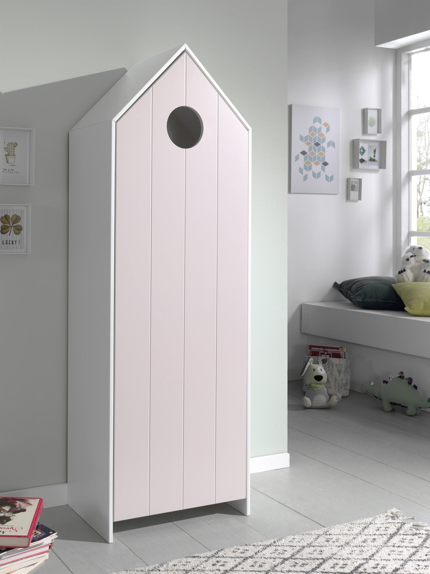 Jaxx Kleerkast met 1 deur Casami Roze