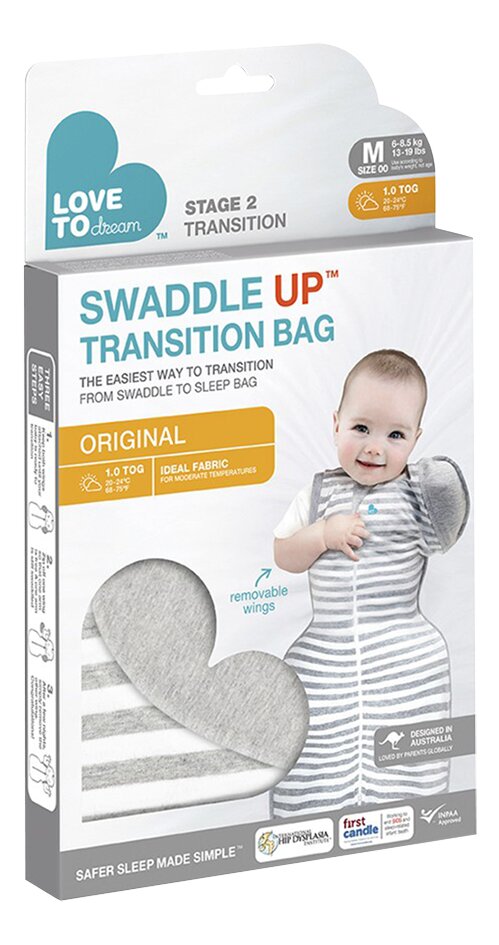 Love to Dream Inbakerzak Swaddle Up Original 3-6 maanden Grey