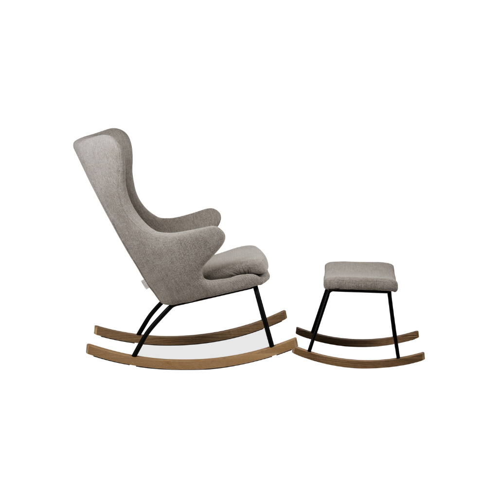 Quax Repose-pieds Rocking Hocker De Luxe Sand Grey